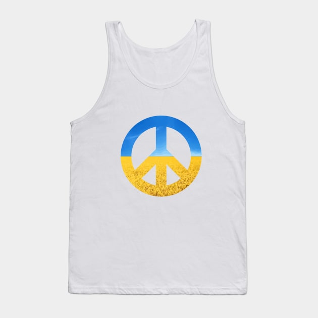 NO WAR. PEACE FOR UKRAINE. No war in Ukraine. Pacifica. Pray for Ukraine. The sign of pacifica. Tank Top by Dmitry_Buldakov